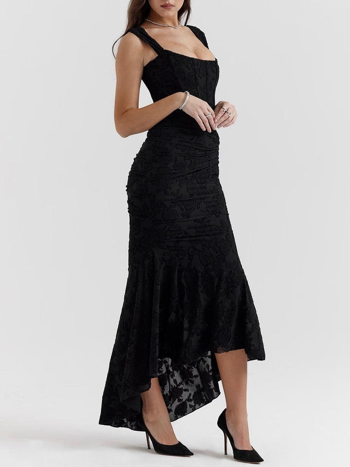 Blue bell floral maxi dress