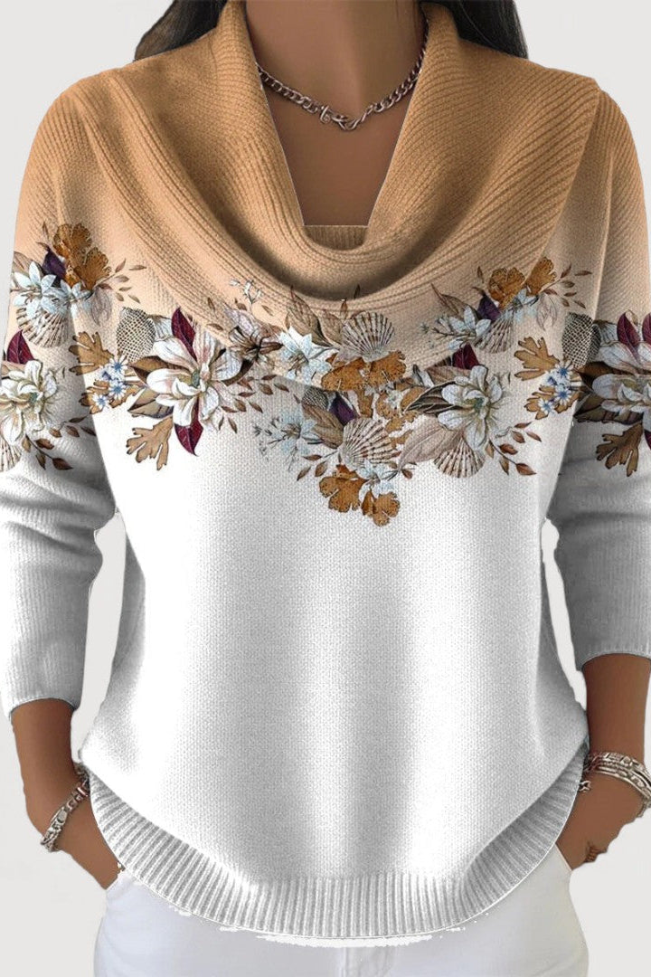 FLORA – FLORAL COWL JUMPER