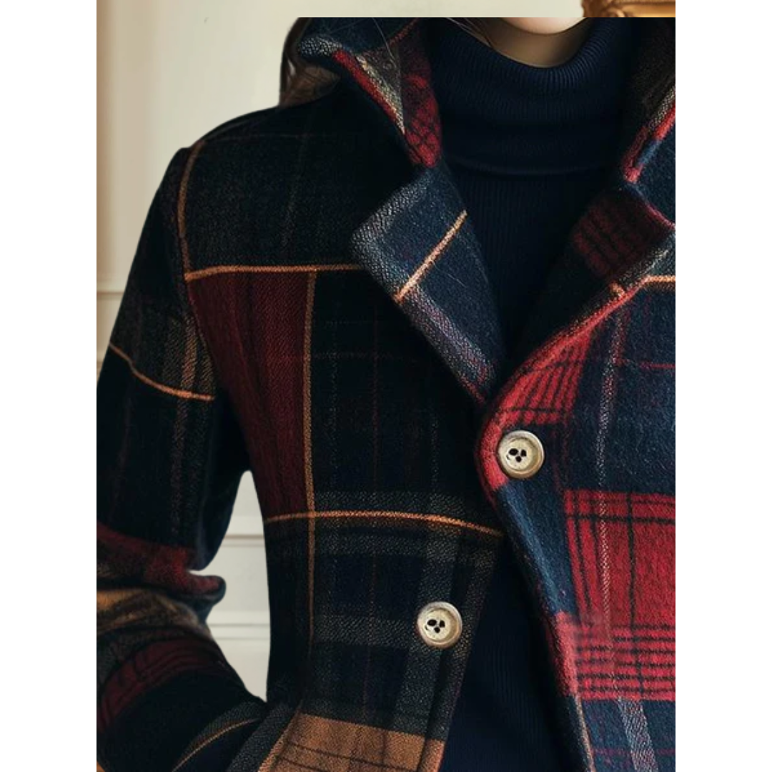 Amber | Classic Plaid Jacket