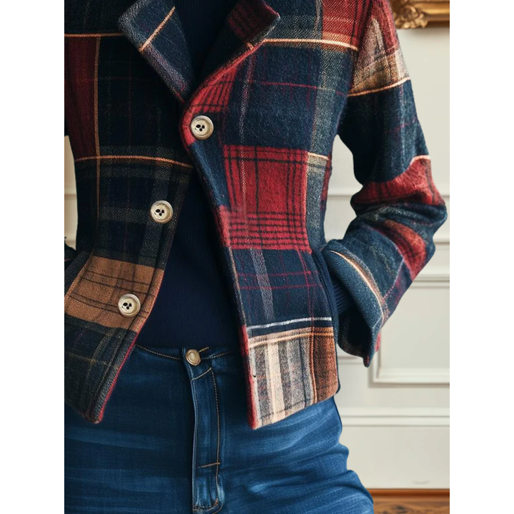 Amber | Classic Plaid Jacket