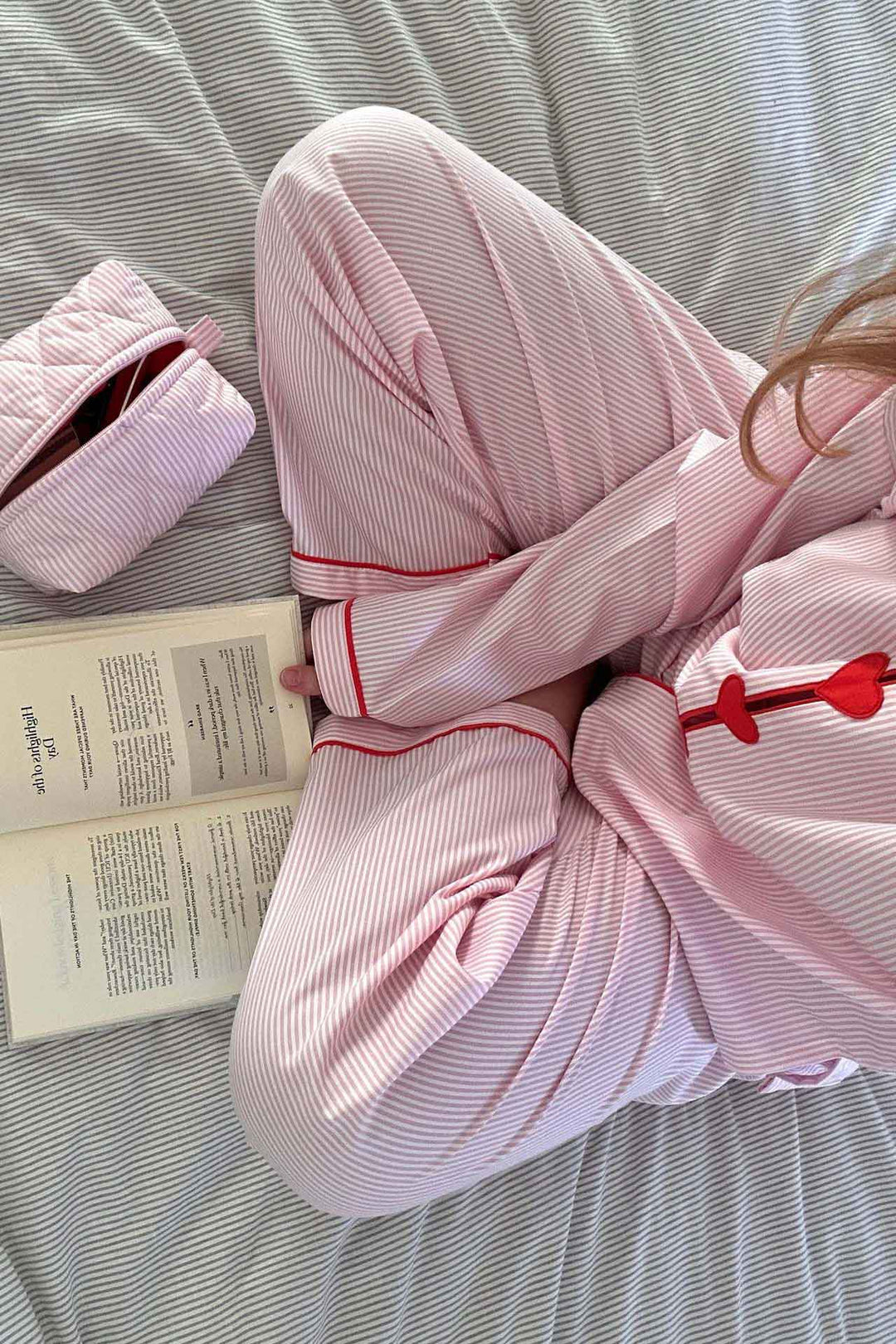 Lily | Pink Heart Pyjama Set