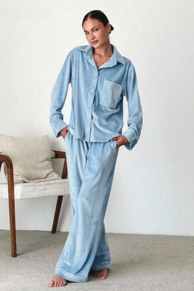 Alissa | Baby Blue yajama Set