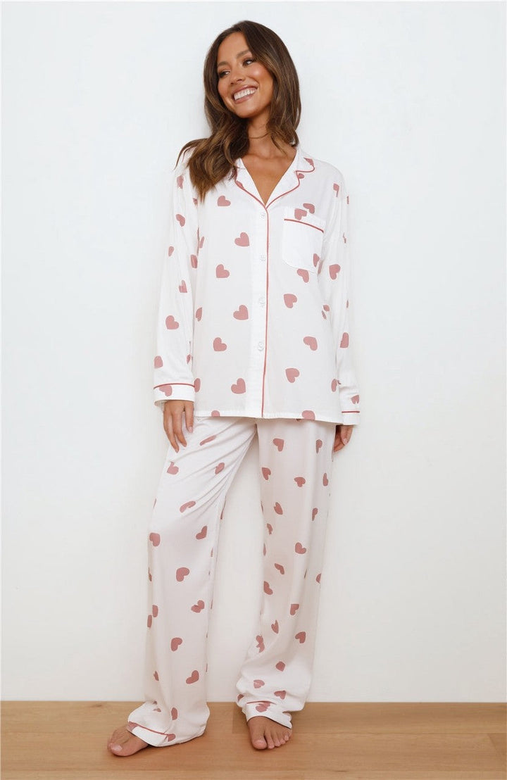 Bella | Cozy Heart Pajama Set