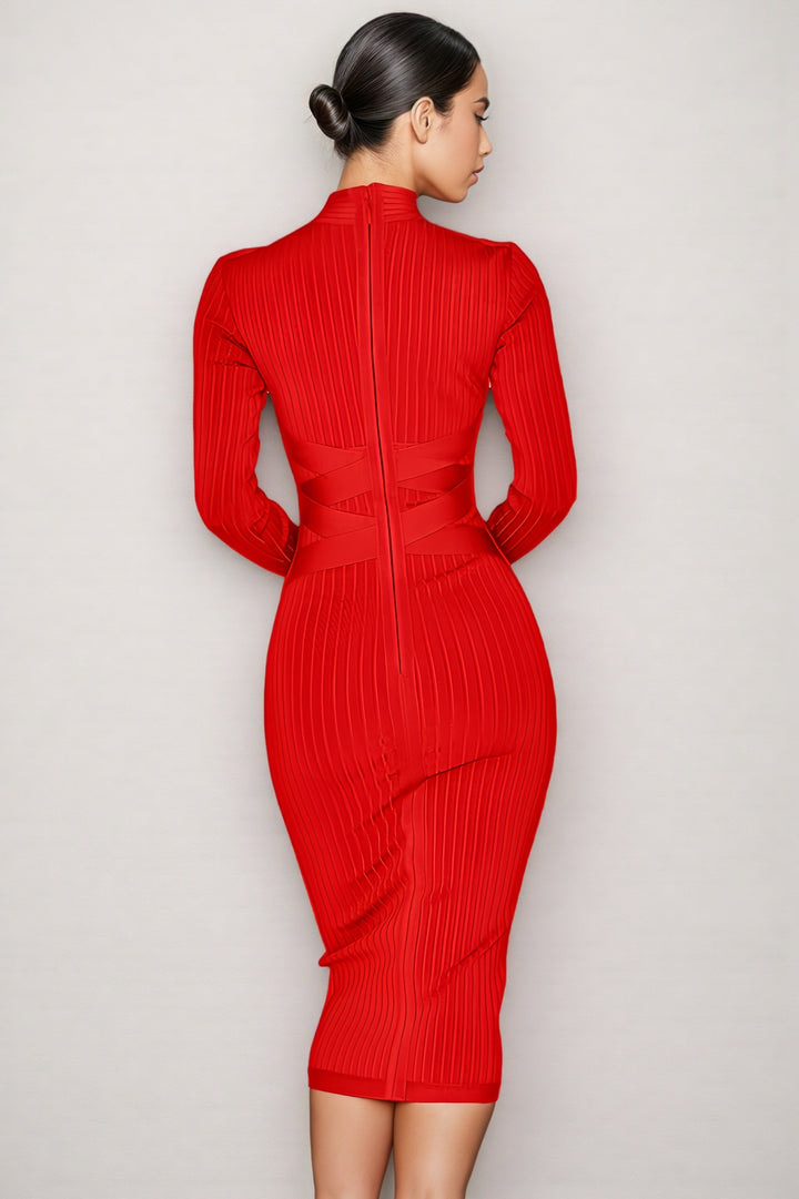 Scarlet Strobe Dress