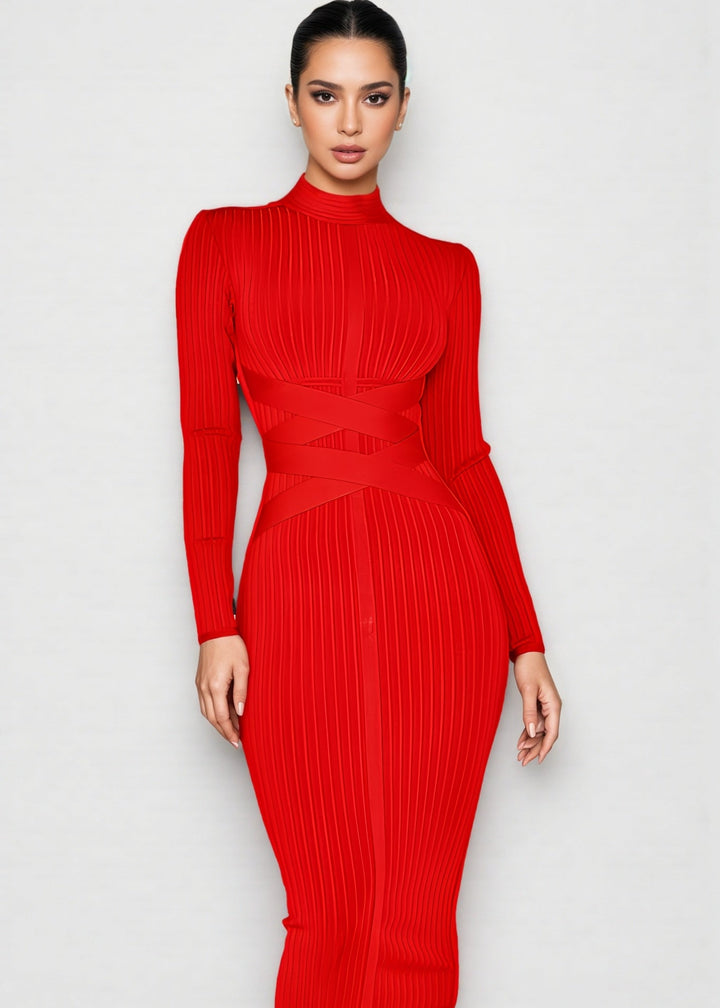 Scarlet Strobe Dress