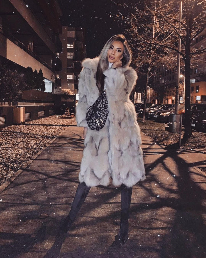 Dawn - Long Fox Faux Coat