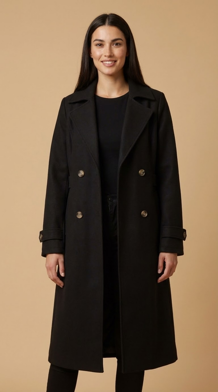 Kate – Elegant Fleece Lined Trench Coat