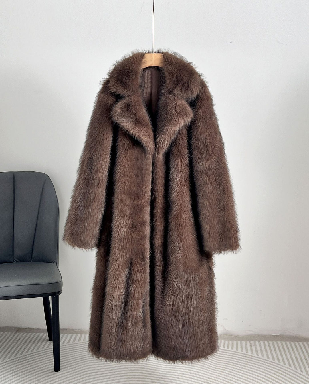 Harper - Faux Fur Long Coat
