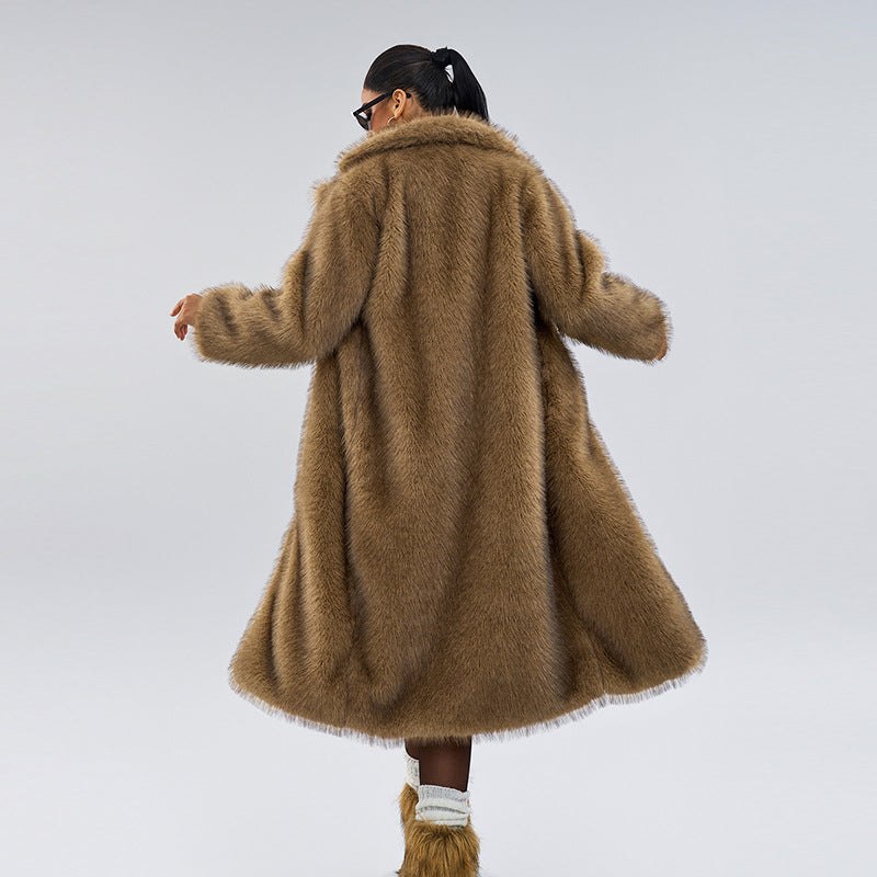 Harper - Faux Fur Long Coat