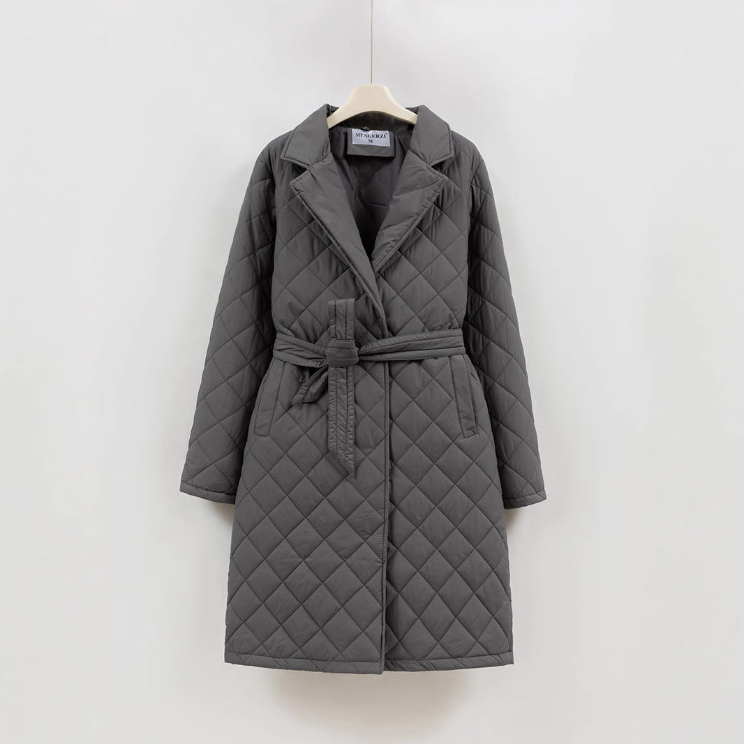 Gabriella - Lace-Up Cotton Coat