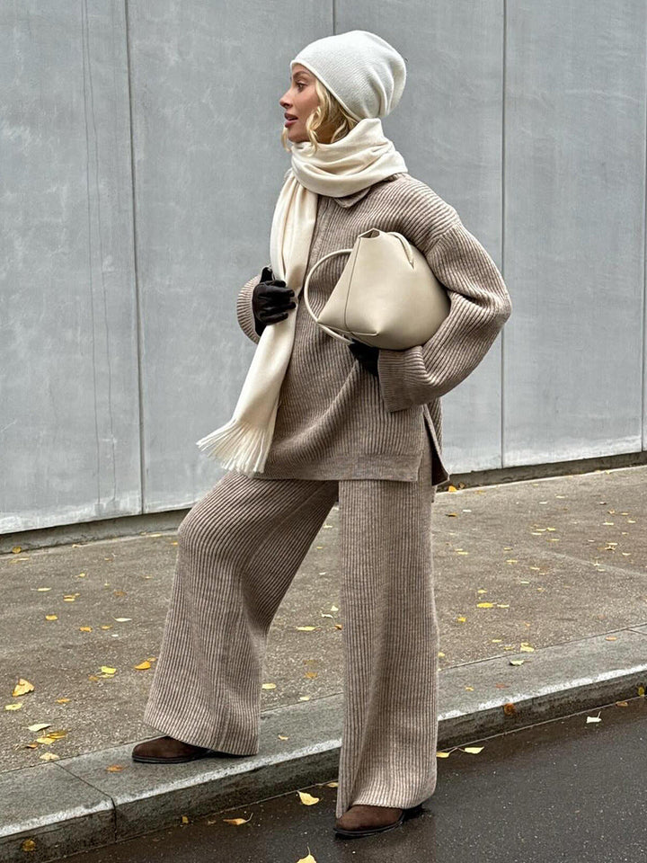 Julia - Half-Zip Sweater Set