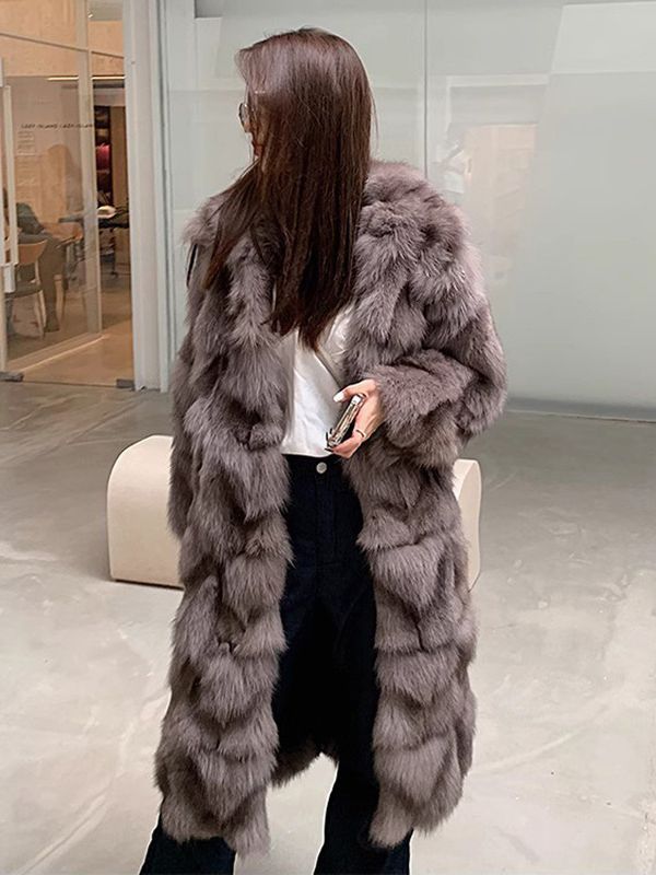 Dawn - Long Fox Faux Coat