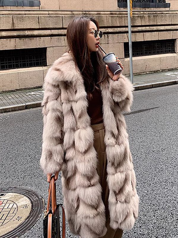 Dawn - Long Fox Faux Coat
