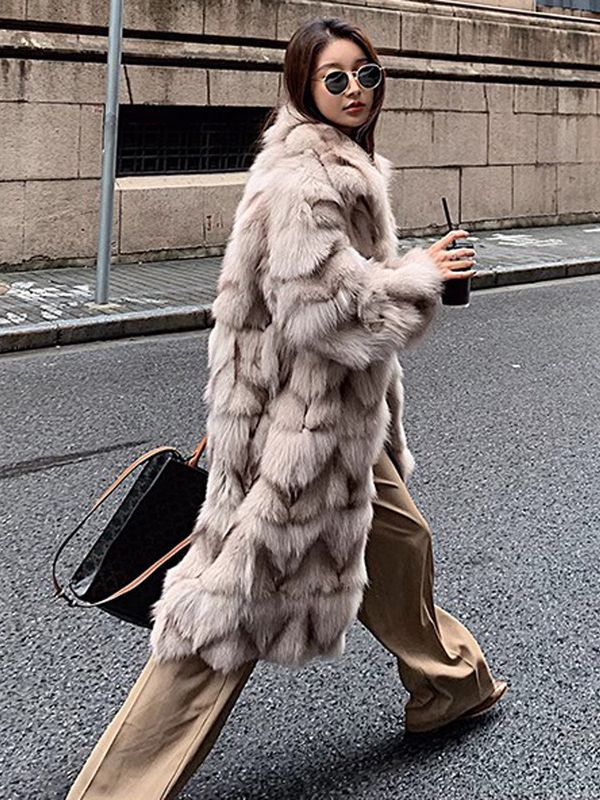 Dawn - Long Fox Faux Coat